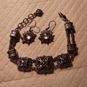 Fashion Bracelet with Earrings Set